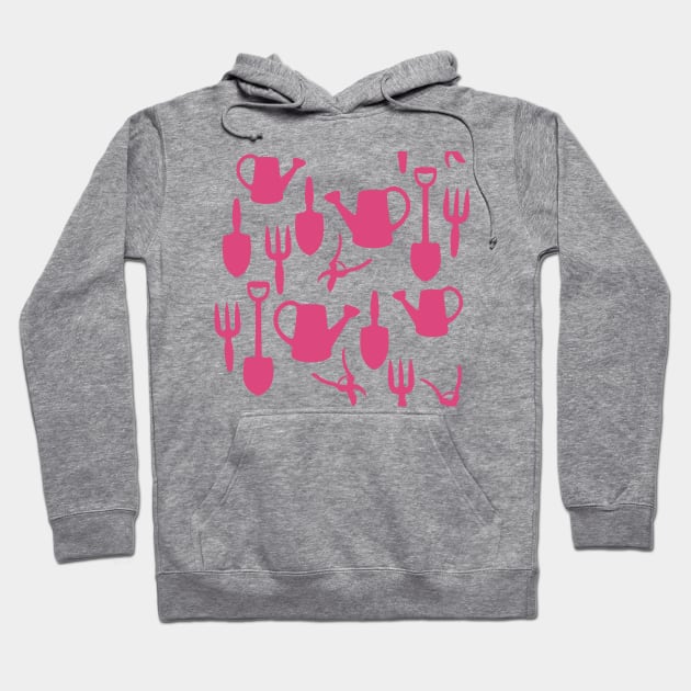 Gardener Pink Pattern Hoodie by XOOXOO